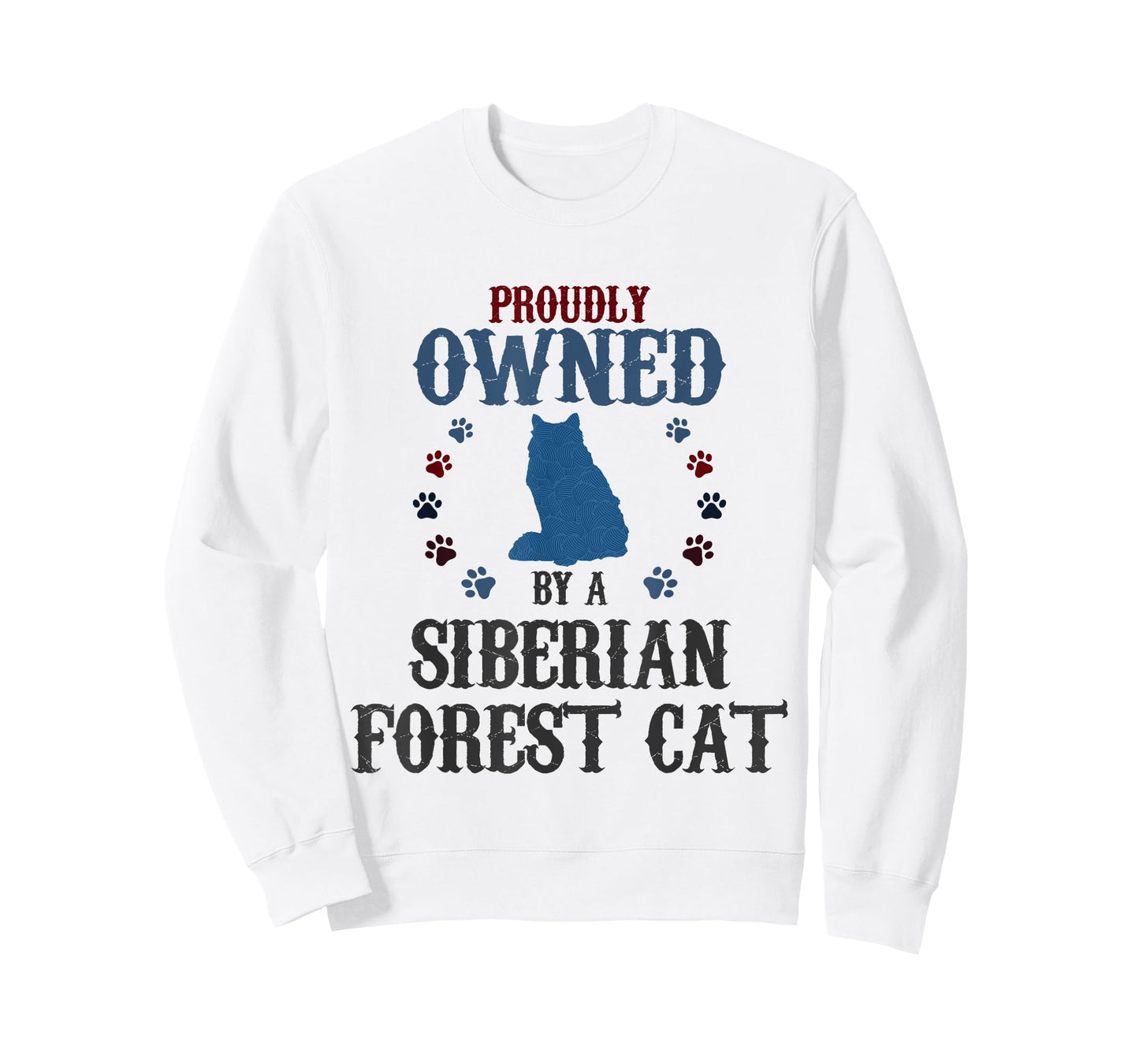 Proudly Owned By A Cat - Father Mother Siberian Forest Cat T-Shirt