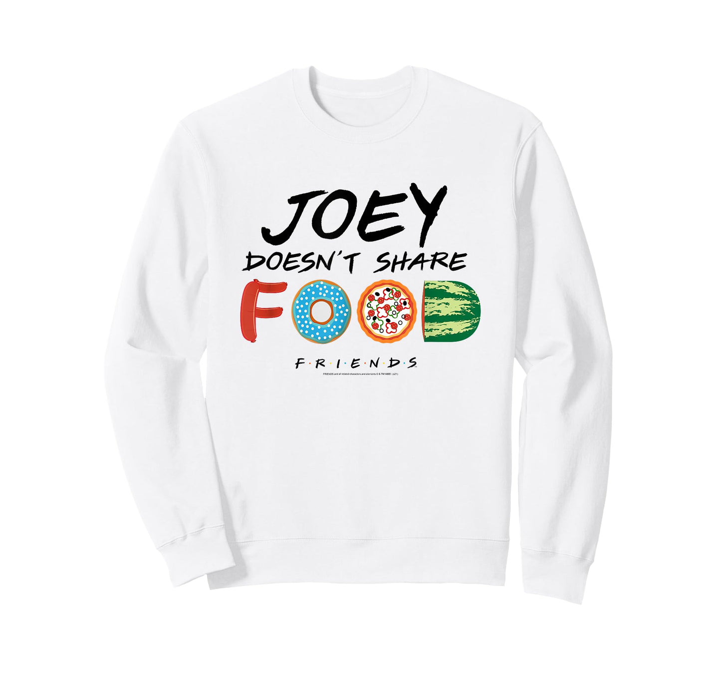 Friends Joey Doesn't Share Food Illustration TV Show T-Shirt