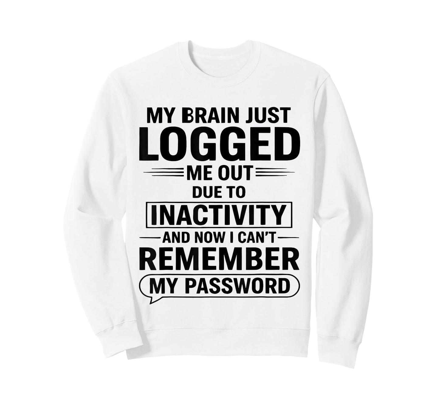 My Brain Just Logged Me Out Due to Inactivity and Now I Cant T-Shirt