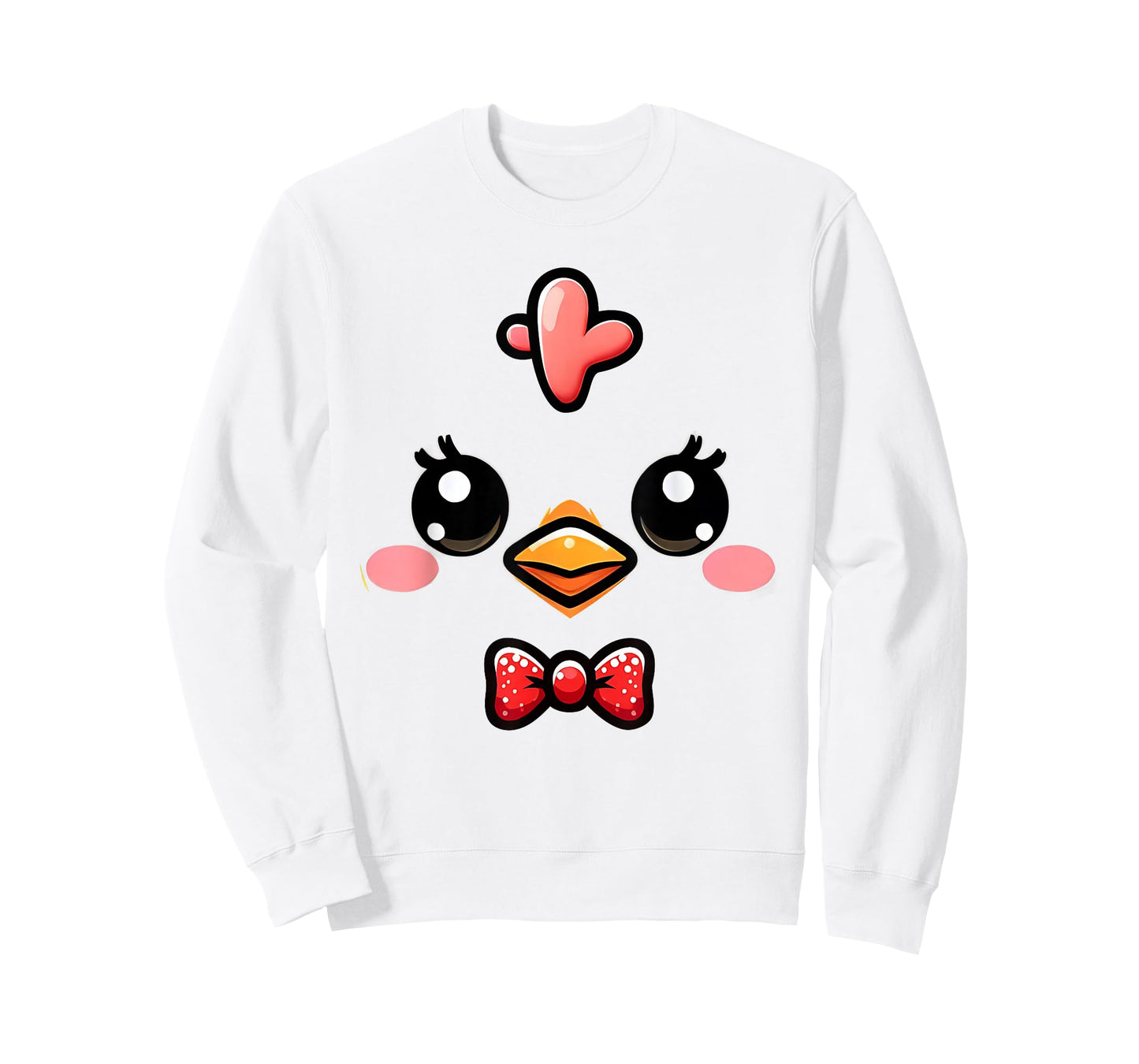 Cute Chicken Face Yellow Chick Costume Farm Animal Lover T-Shirt