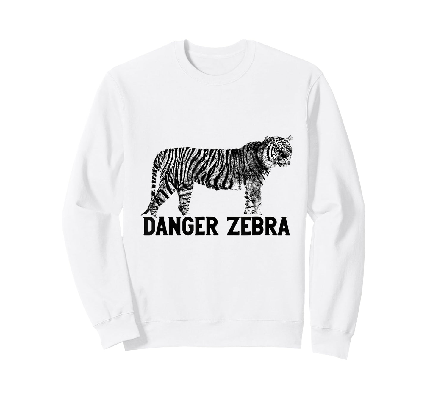 Tiger Alternative Animal Name Danger Zebra Funny Design T-Shirt