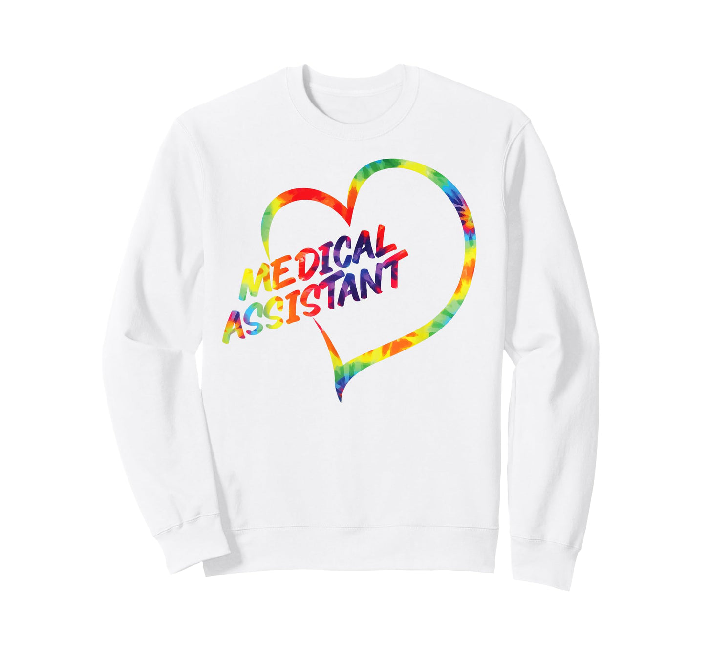 Certified Medical Assistant Tie Dye Heart CMA T-Shirt