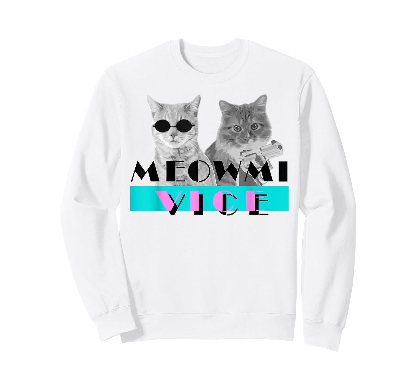 Kitten Meowmi Vice 80s Miami Funny Cat Lover T-Shirt