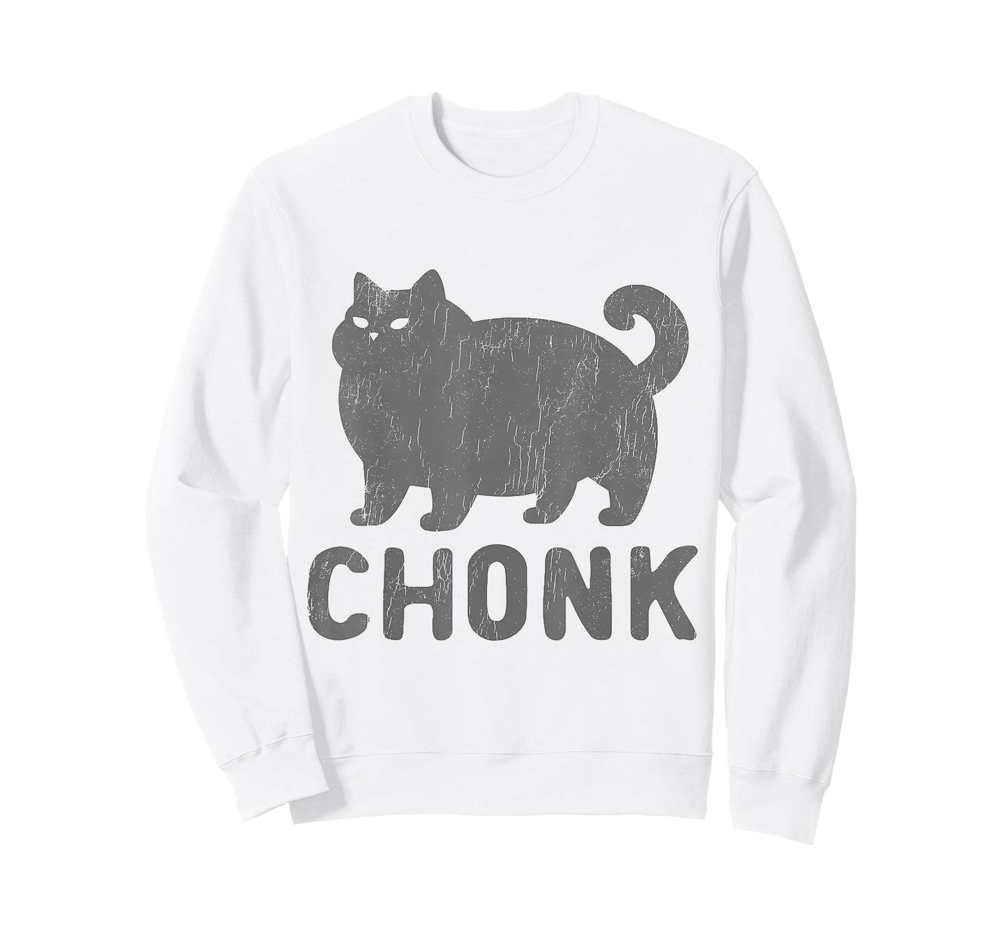 Chunk Black Cat Chubby Funny Chonky Meme Animal Cats Lover Men Women T-Shirt