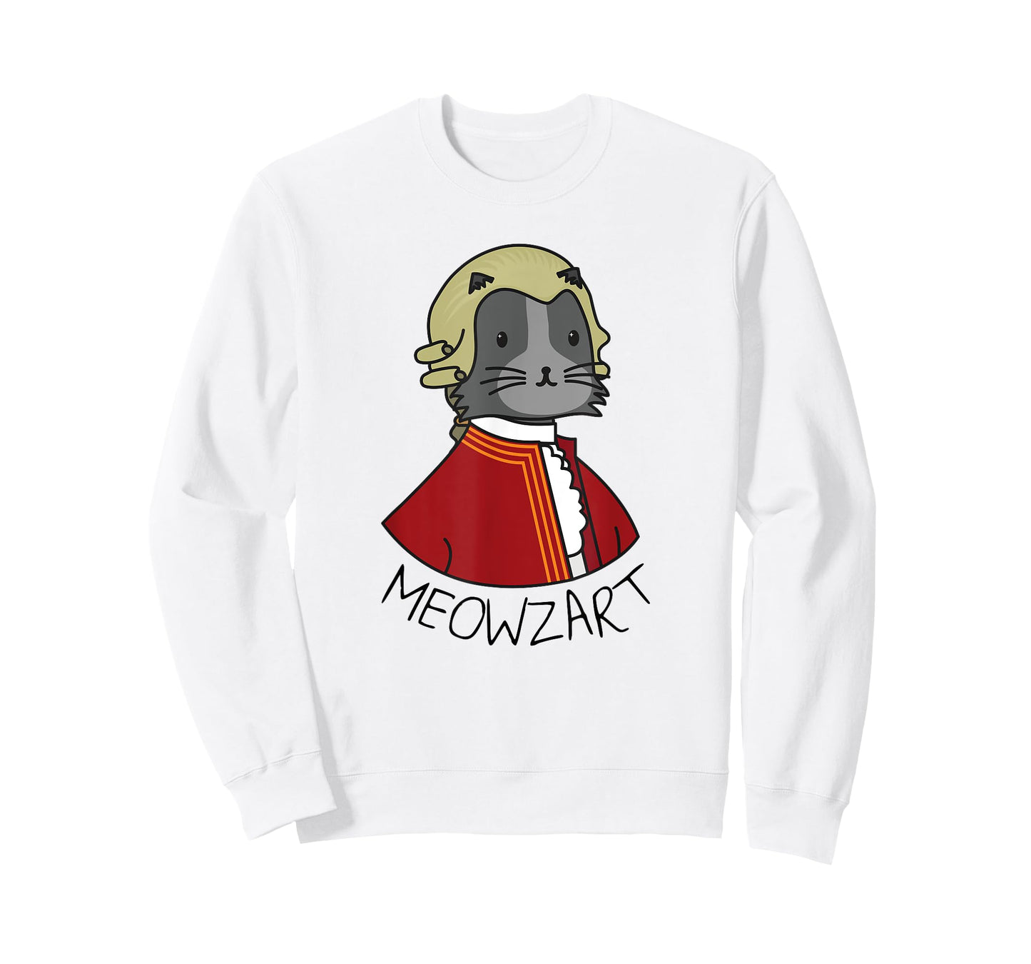 Meowzart T-shirt | Funny Cat & Classic Music Mozart Tee Men Women Kids T-Shirt