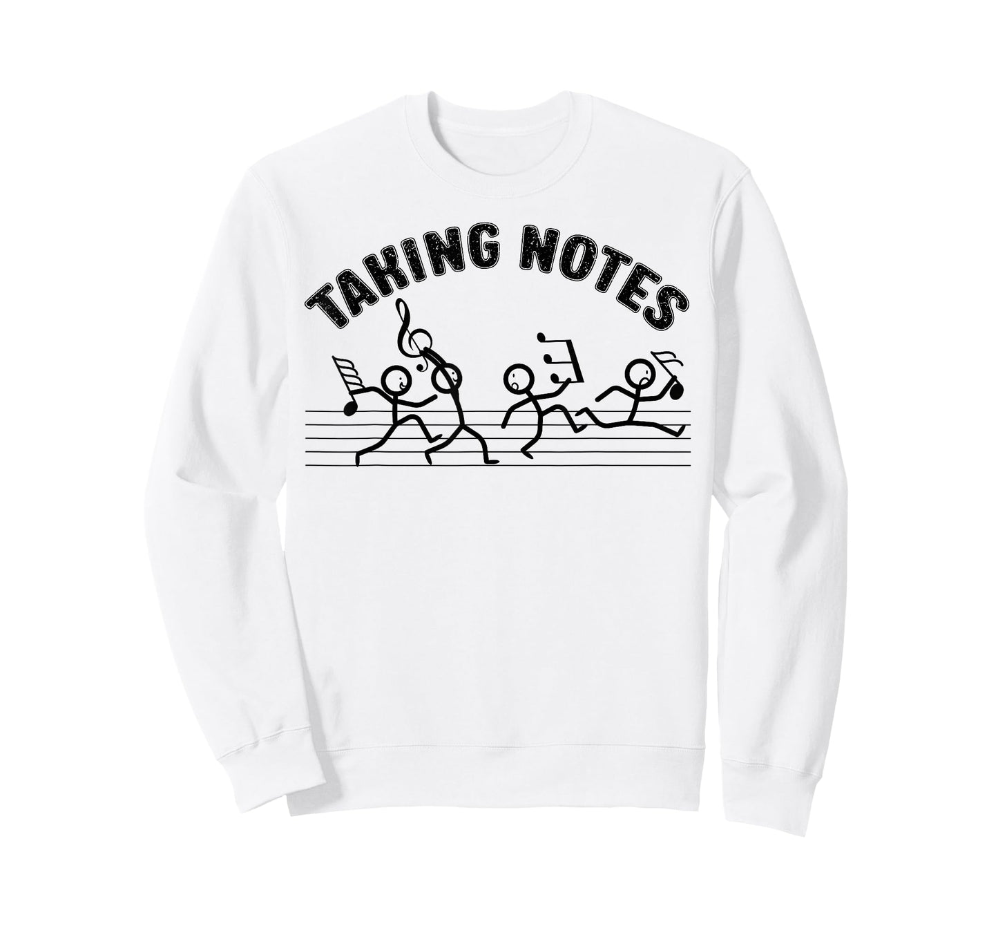 Funny Music Teacher Taking Notes Musical Clef Musician Pun T-Shirt