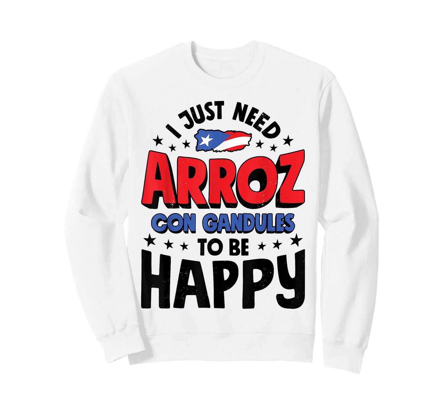Puerto Rico Arroz Con Gandules Puerto Rican Flag Food Lovers T-Shirt