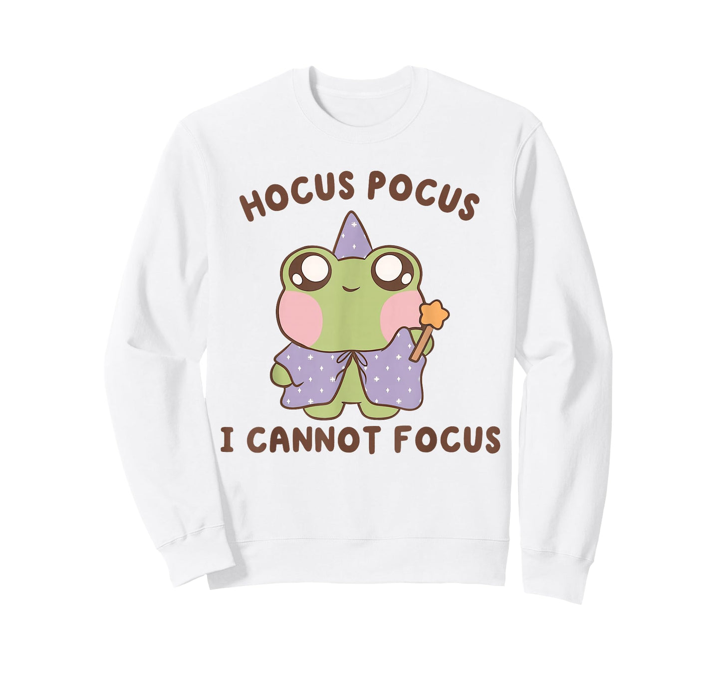Hocus Pocus I Cannot Focus Funny ADHD Positive Frog T-Shirt