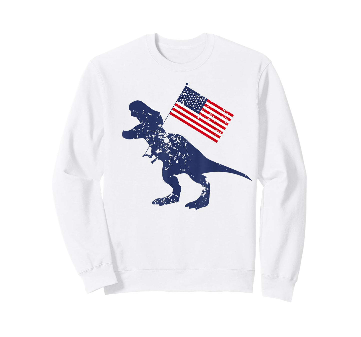 Awesome America American Dino Flag July 4th USA Dinosaur T-Shirt