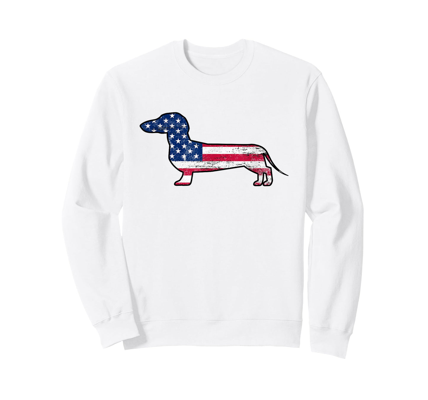 American Dachshund Patriotic Dog US Flag 4th Of July Gift T-Shirt for Women Kids Men
