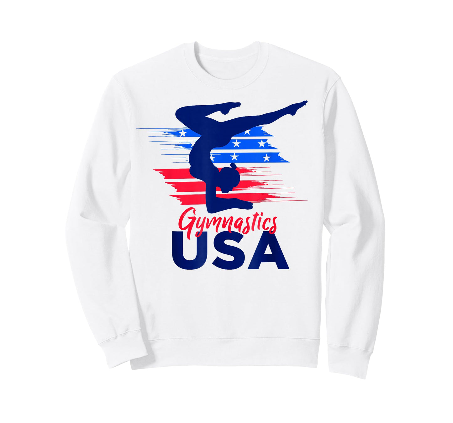 USA Flag Gymnastics USA Support T-Shirt