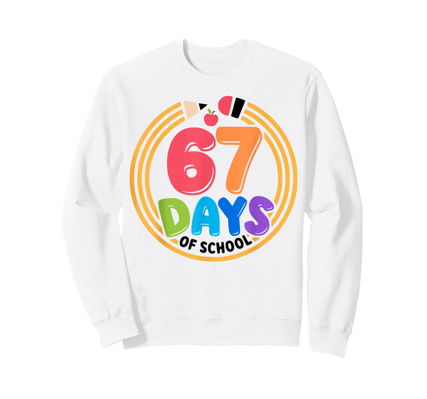 67 Meme 67th Day of School Teacher Kids Funny Six Seven Cool T-Shirt