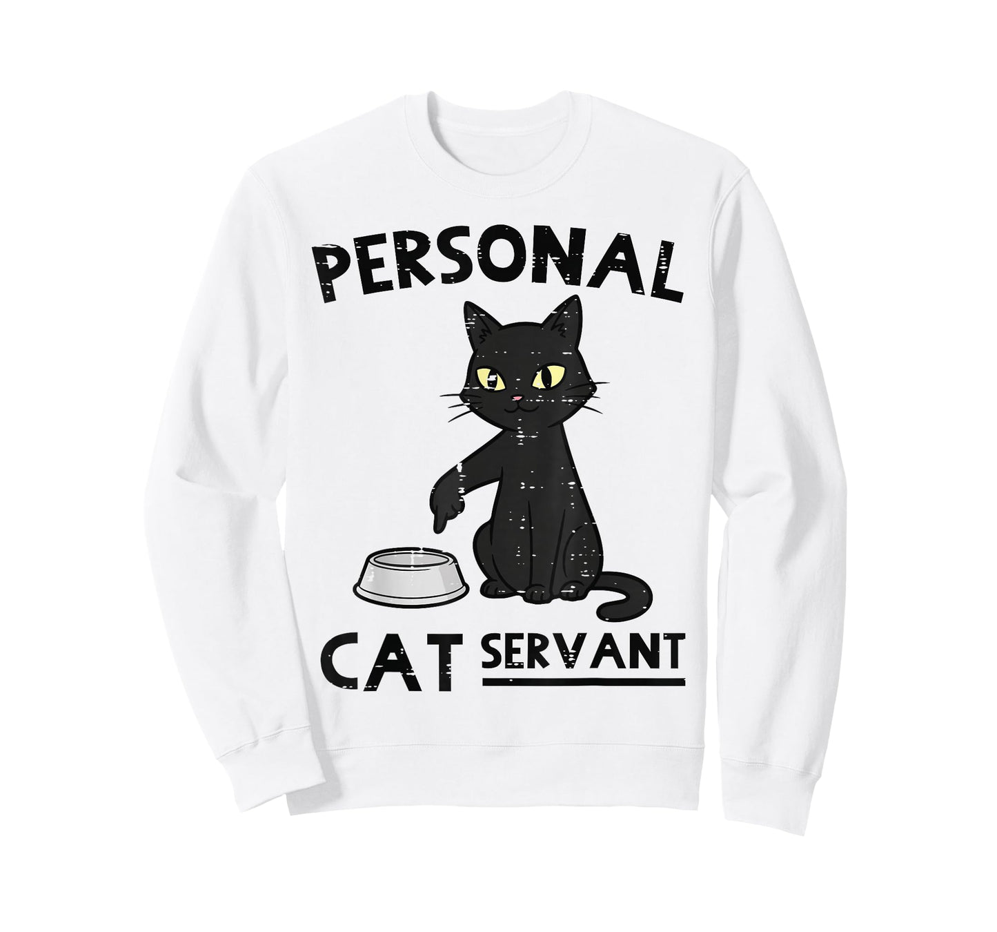 Personal Cat Servant Funny Fur Mom Dad Pet Men Women Kids T-Shirt