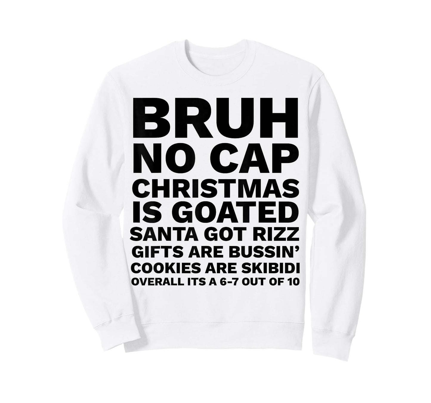 Funny Middle School Generation Alpha Gen A Slang Christmas T-Shirt