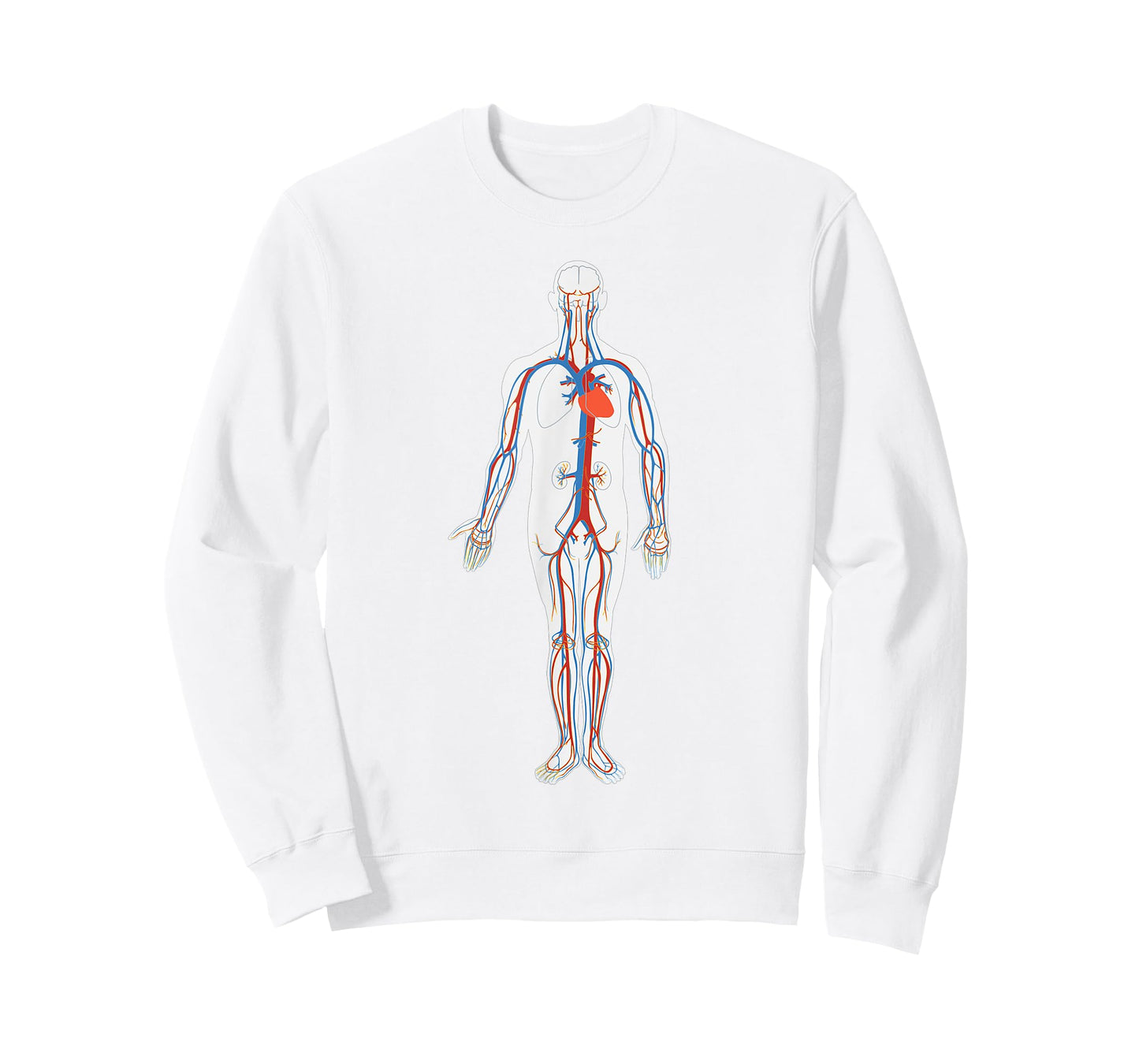 Circulatory System Anatomy Chart Arteries Veins T-Shirt