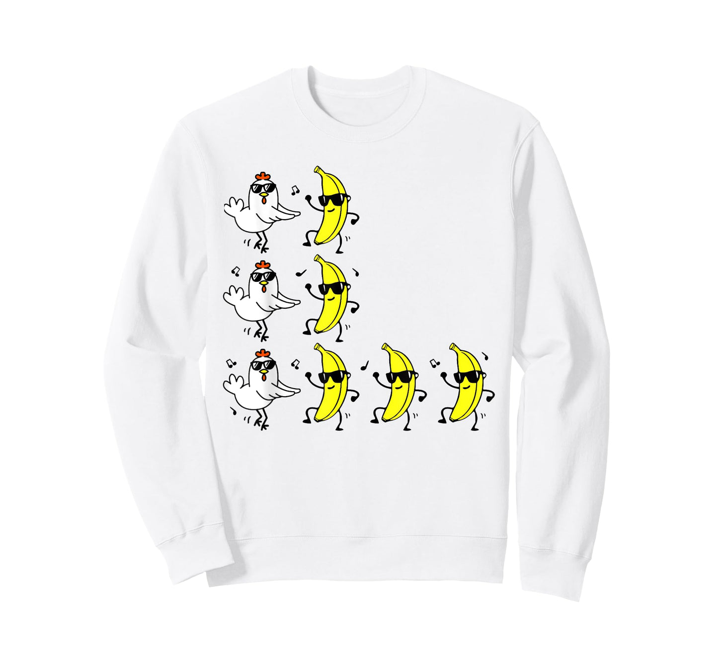 Funny Chicken Banana For Men Women Teens Kids T-Shirt