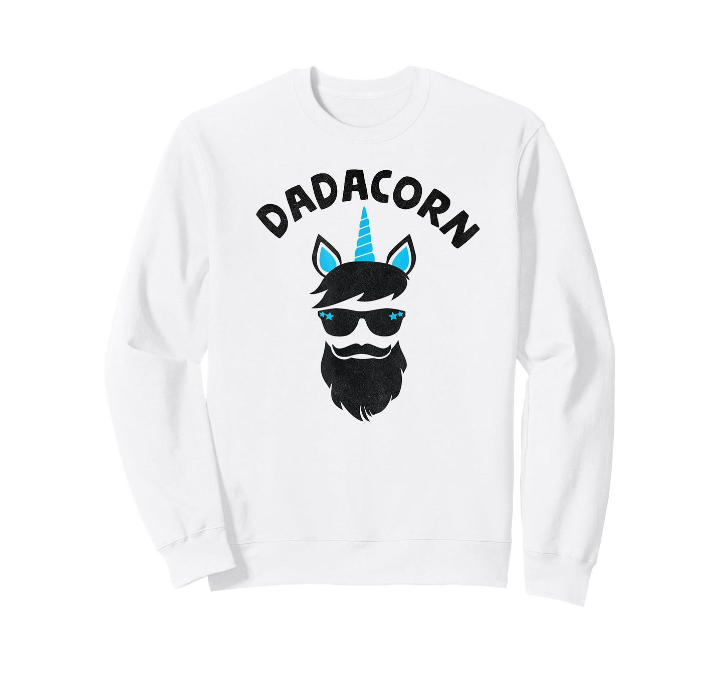 Dadacorn - Unicorn Dad Beard Graphic For Daddy Unicorn T-Shirt