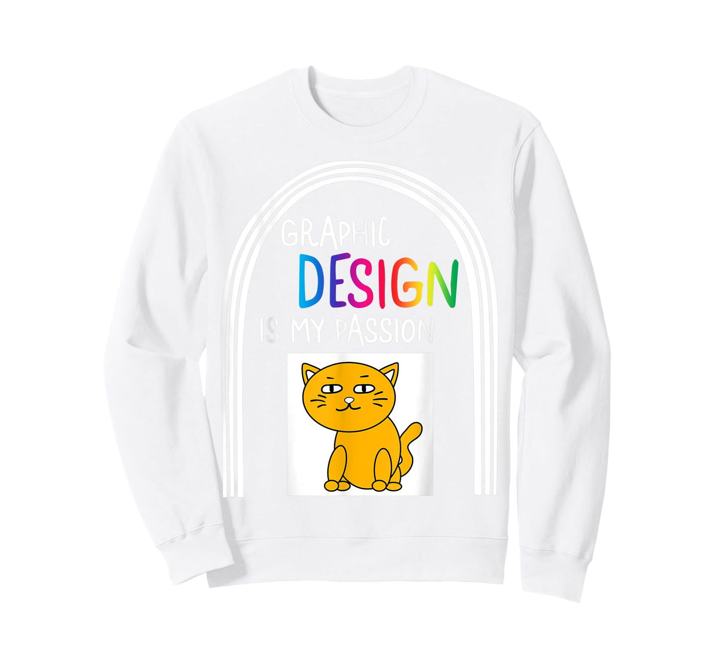 Graphic Designer Design Is My Passion Cat Profession Xmas T-Shirt