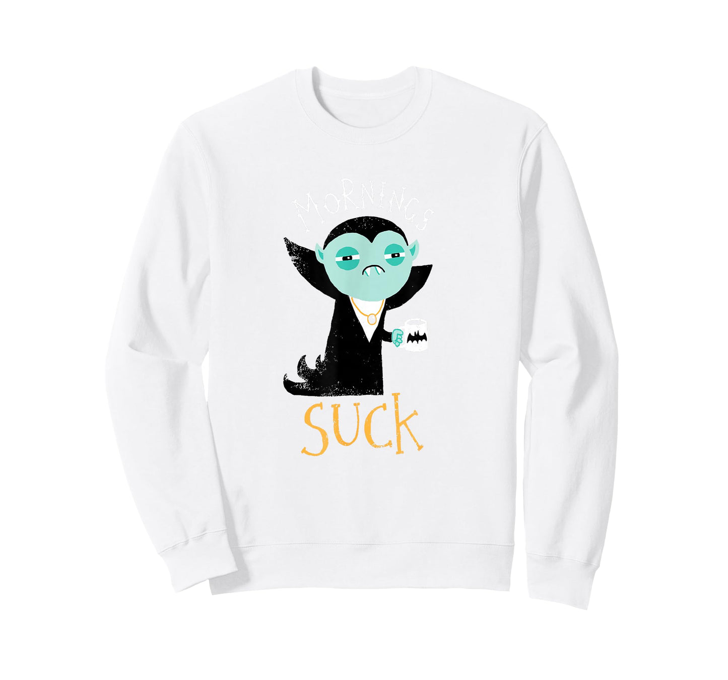 Mornings Suck - Cute Vampire T-Shirt DM T-Shirt