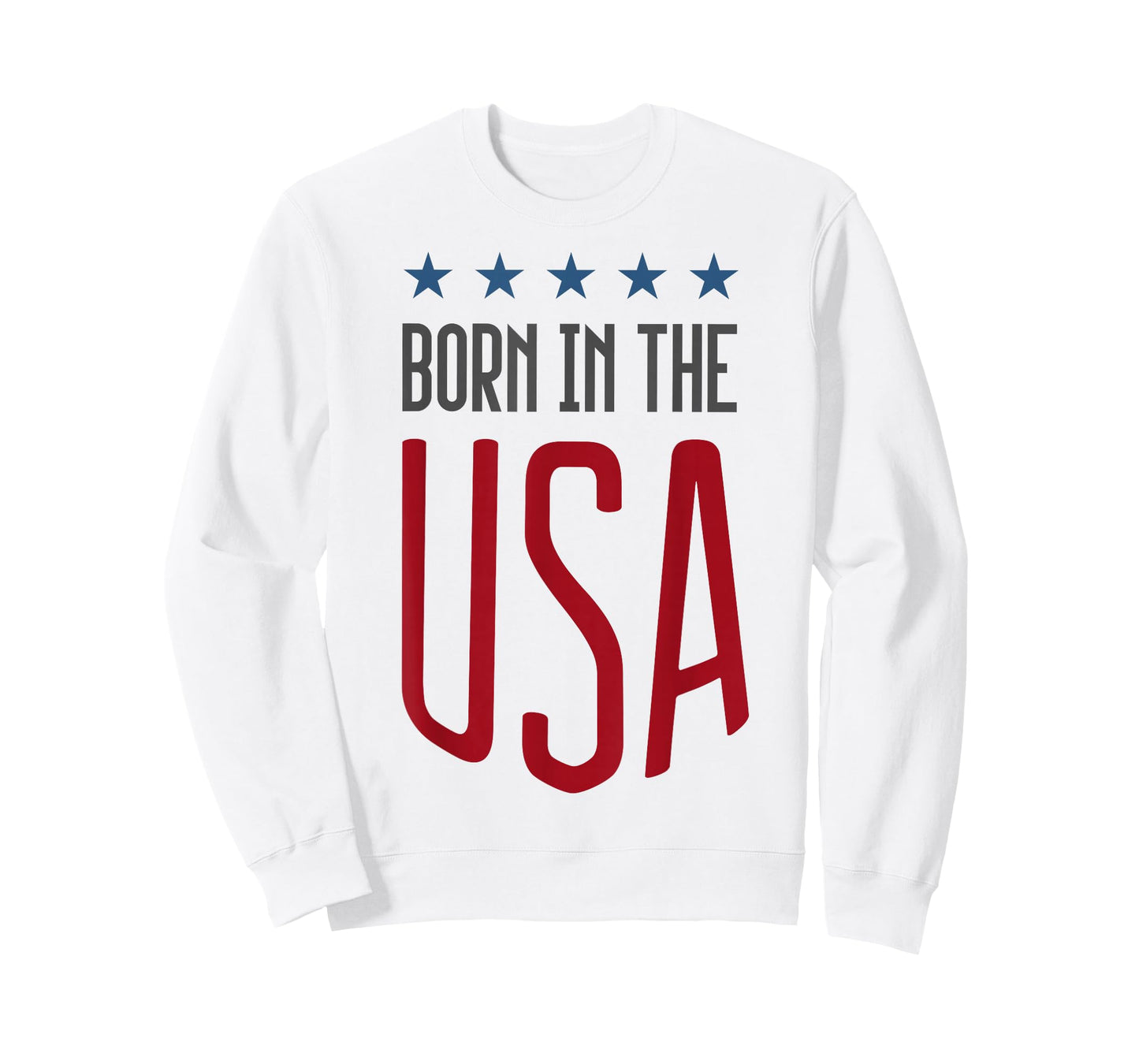 Born in The USA T-Shirt Patriotic Tee T-Shirt Small
