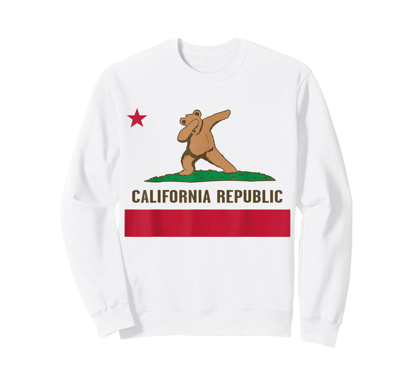 Dabbing California Bear Dab Flag T-Shirt