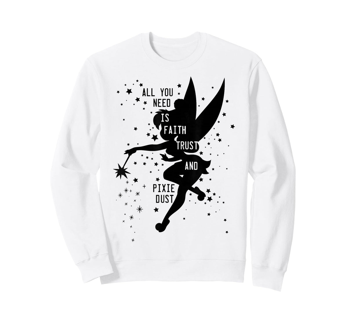 Disney Peter Pan Tinker Bell Pixie Dust Vintage Silhouette T-Shirt