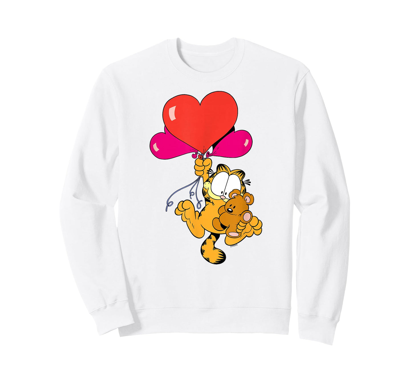 Garfield Heart Balloons with Pooky Valentine's Day Cat T-Shirt
