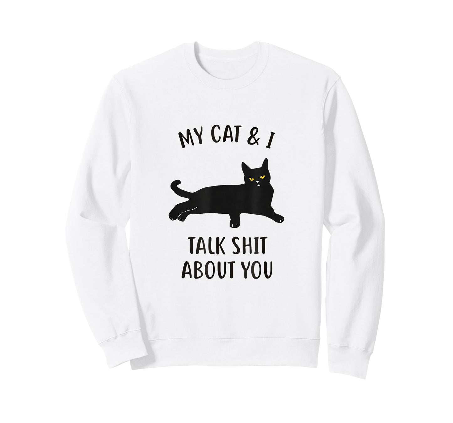 Cat Shirt: My Cat & I Talk About You Funny Black Cat T-Shirt