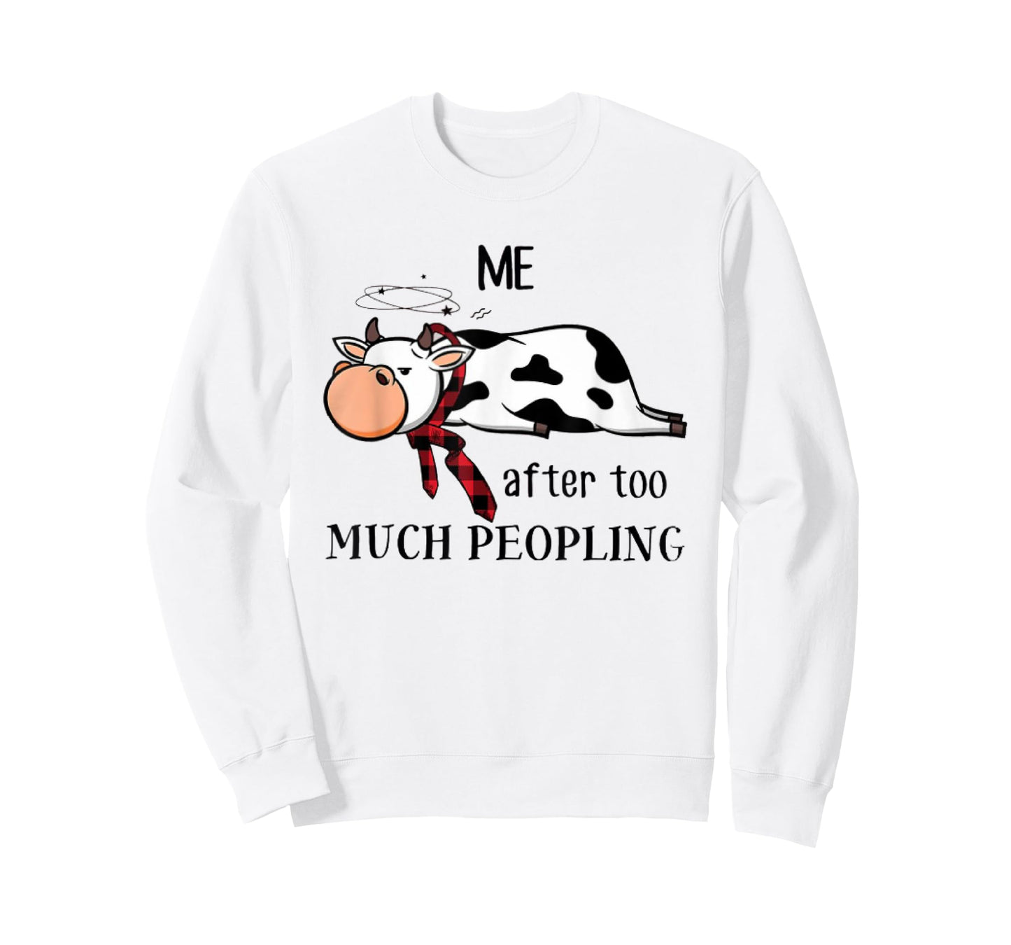 Funny Cow too much peopling for cow lover Classic Tee T-Shirt