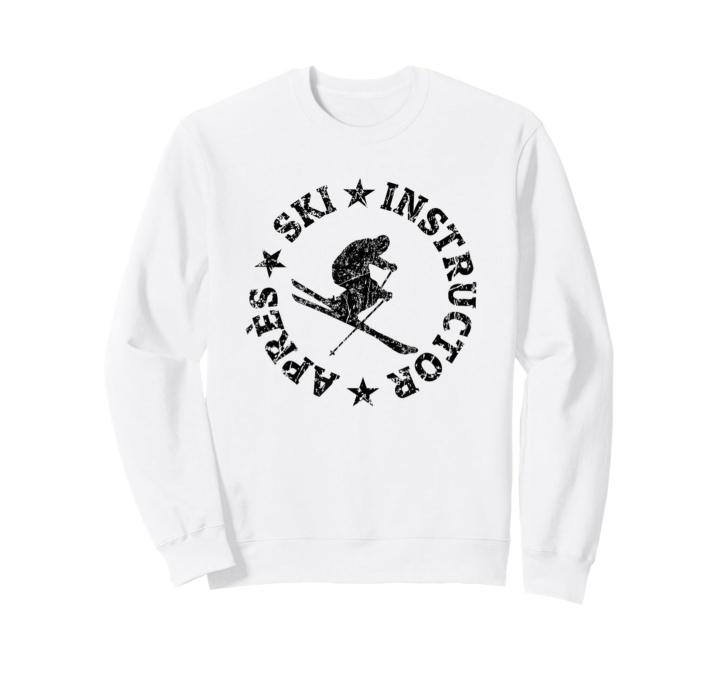 Apres-Ski Instructor Seal (Vintage Black) Skier T-Shirt