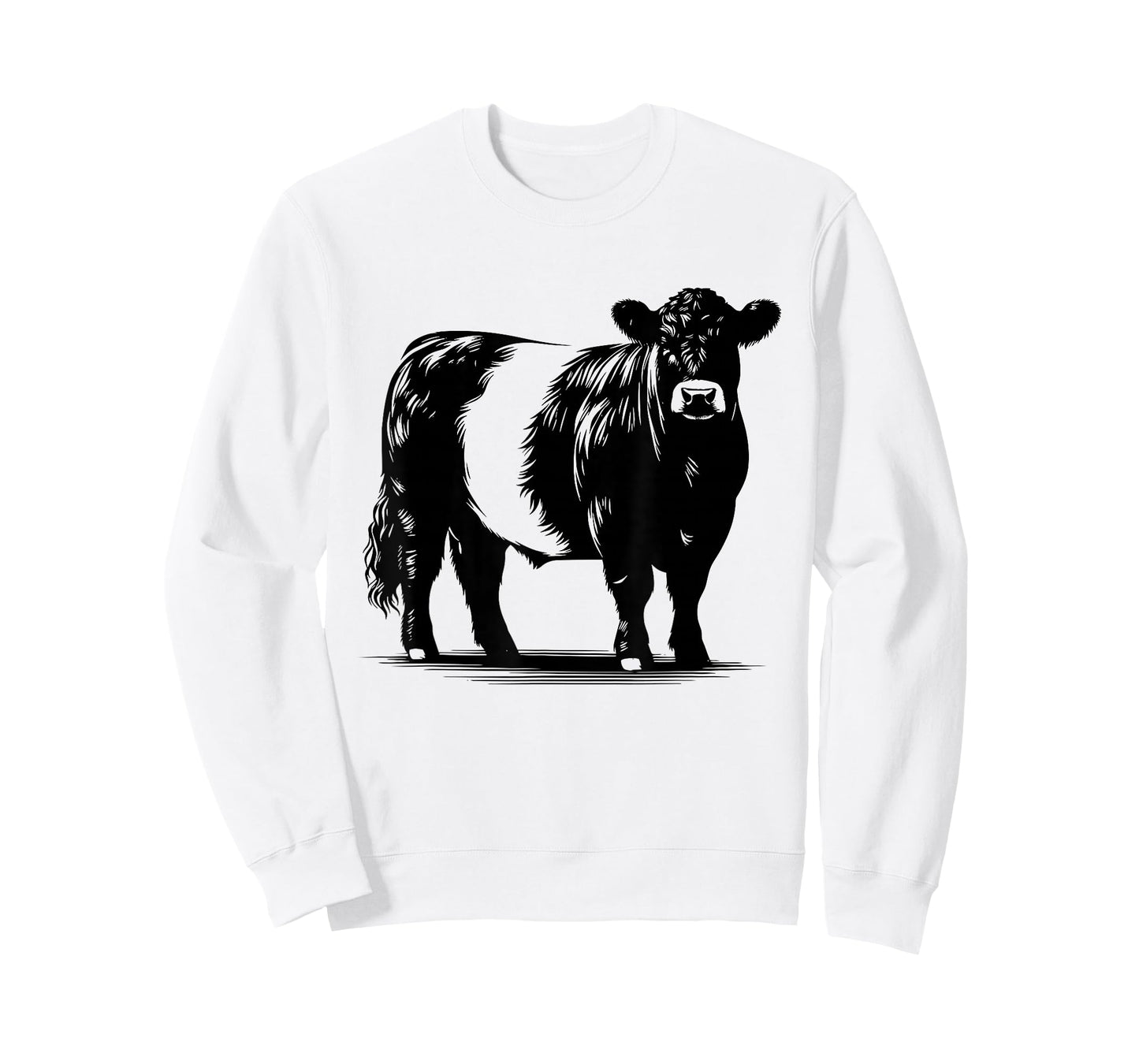 Cow Farmer Breeder - Monochromatic Belted Galloway Cattle T-Shirt