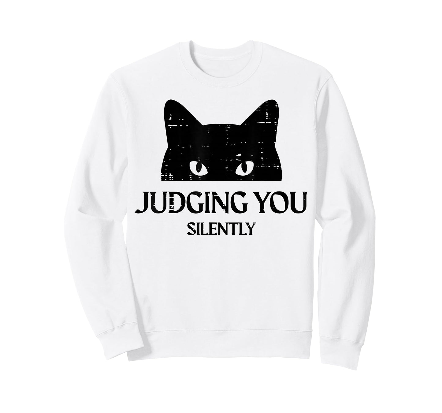 Judging You Silently Cat Funny Saying Women Girls Kids Men T-Shirt