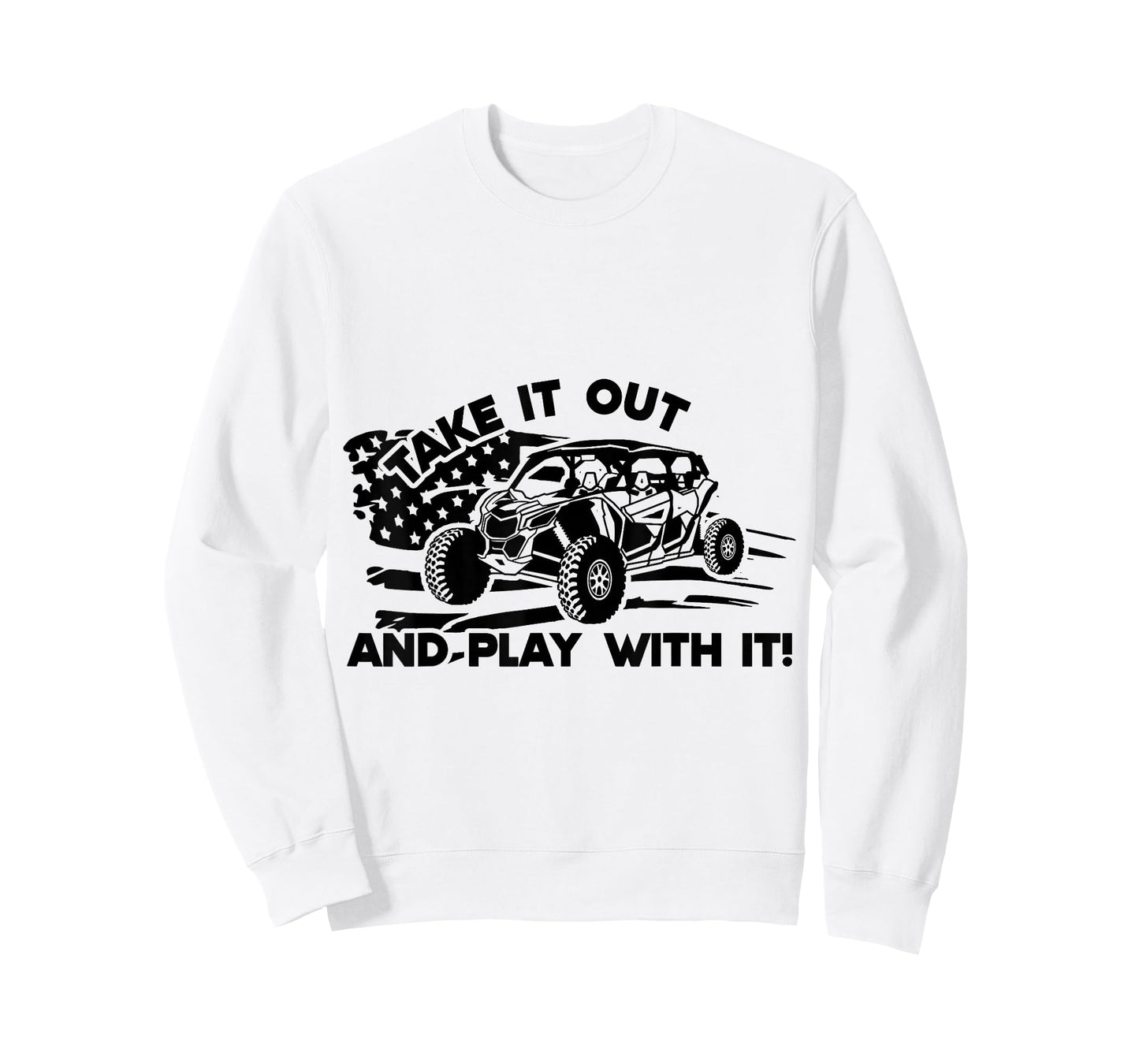 Side by Side UTV Take It Out and Play US Flag M X3 T-Shirt