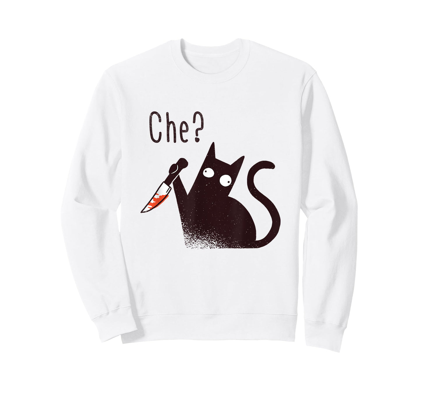 Funny Italian Language Evil Cat With A Knife T-Shirt for Men Women Kids