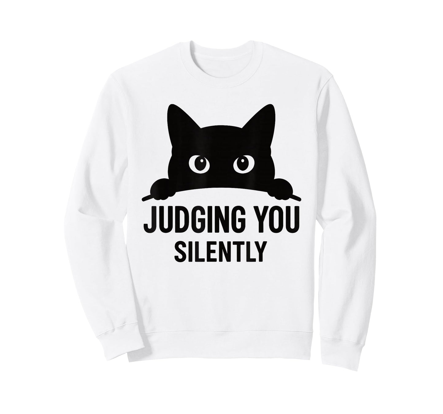 Funny Cat Graphic Judging You Silently Humor Pet Animal Cat T-Shirt