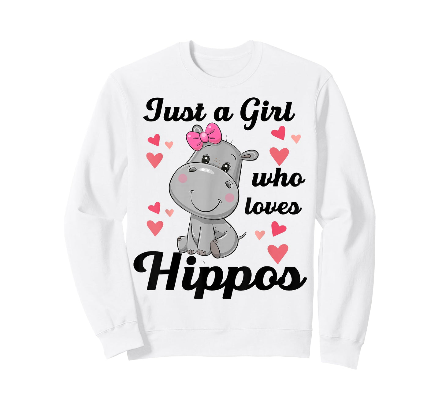 Cute Hippo-Shirt Just A Girl Who Loves Hippo Kids Toddler T-Shirt
