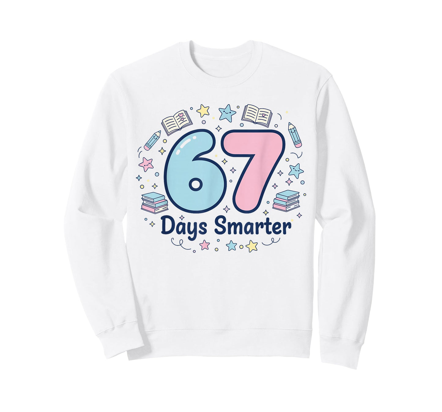 67 Days Smarter 67th Day of School for Teacher Boys Girls T-Shirt