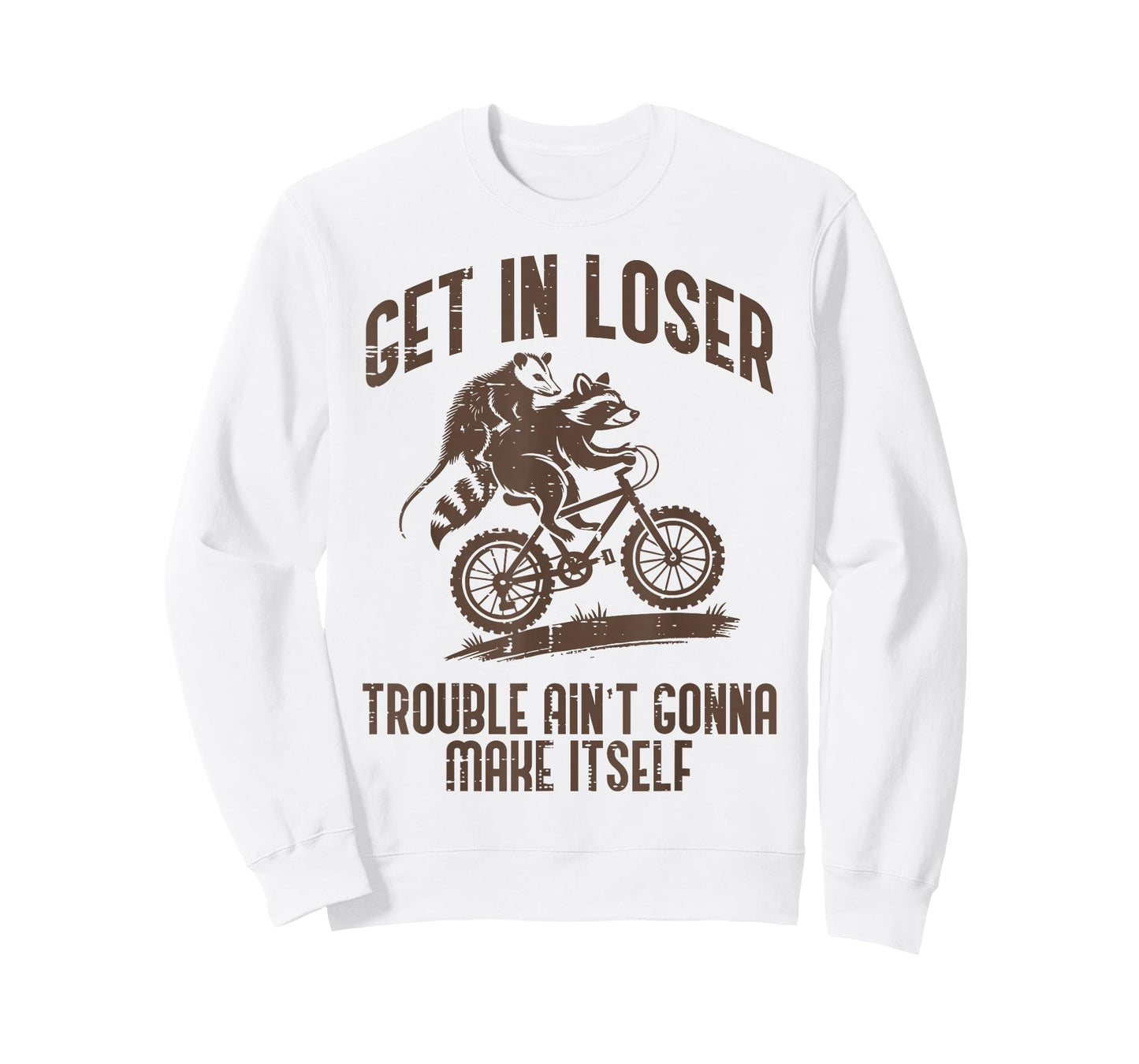 Opossum Get in Loser Trouble Funny Possum Raccoon Men Women T-Shirt