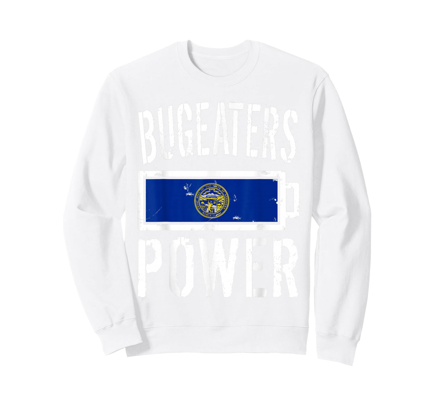 Nebraska Flag T-Shirt | Bugeaters Power Battery Proud Tee T-Shirt