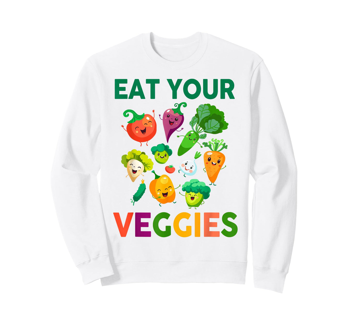 Vegan Shirt Kids Toddler Boys Eat Your Veggies Vegetables T-Shirt