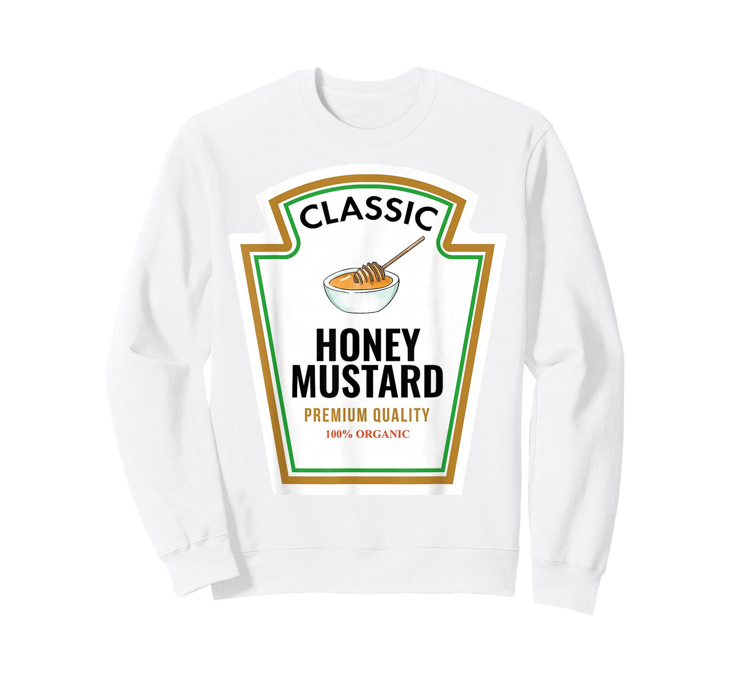 Classic Honey Mustard Label Design Organic Condiment Lover T-Shirt