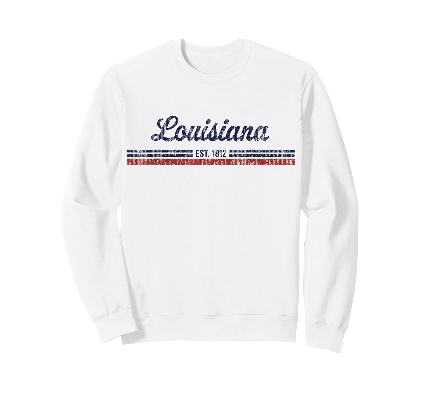 Louisiana T-Shirt Vintage American Flag Retro Design Tee T-Shirt
