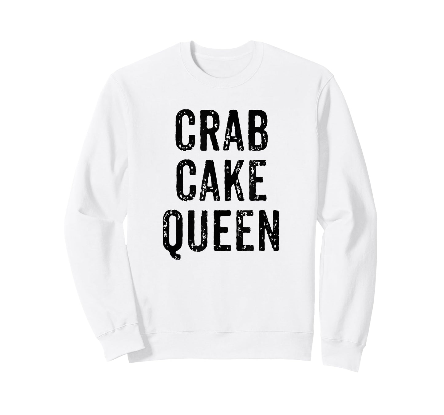 Crab Cake Queen Vintage Distressed Chef Foodie Seafood T-Shirt