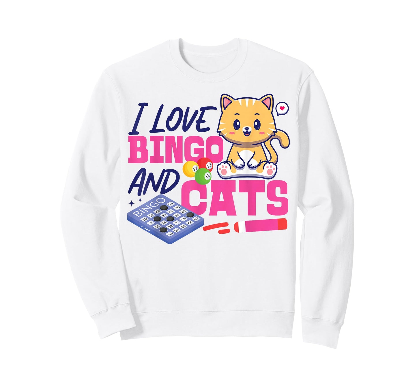Bingo Player Cat I Love Bingo And Cats T-Shirt