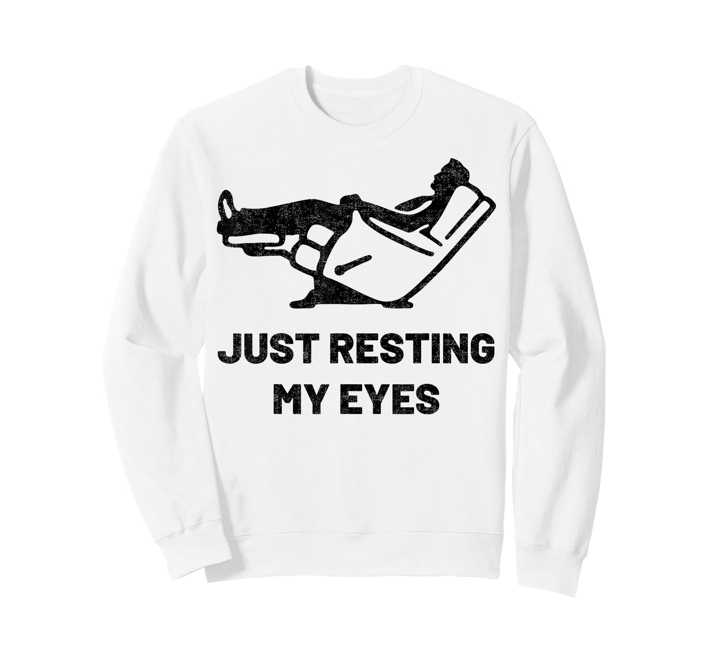 Just Resting My Eyes Funny Recliner Father's Day Dad Husband T-Shirt