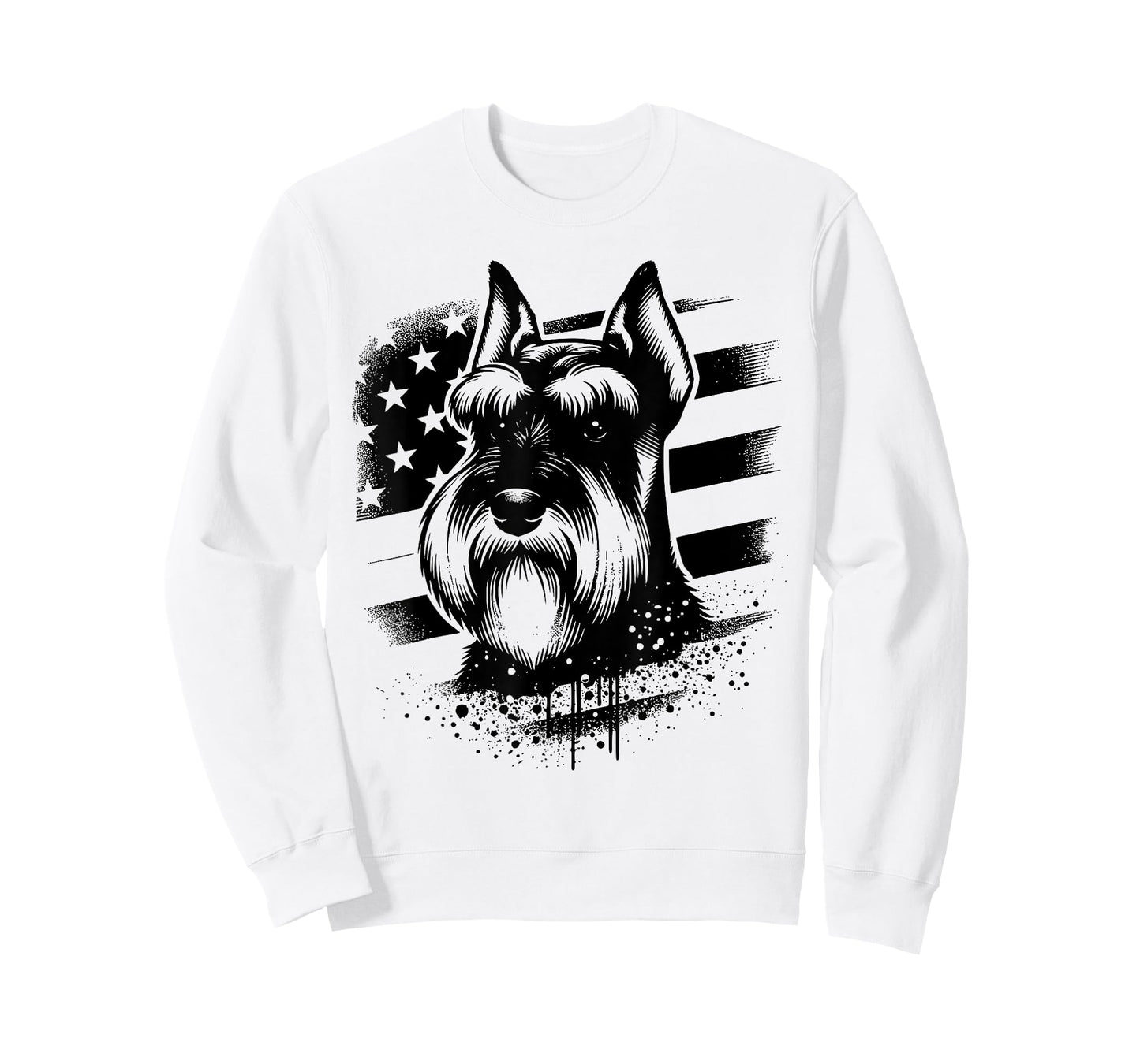 Standard Schnauzer 4th Of July Patriotic Dog American Flag Women Kids Men T-Shirt