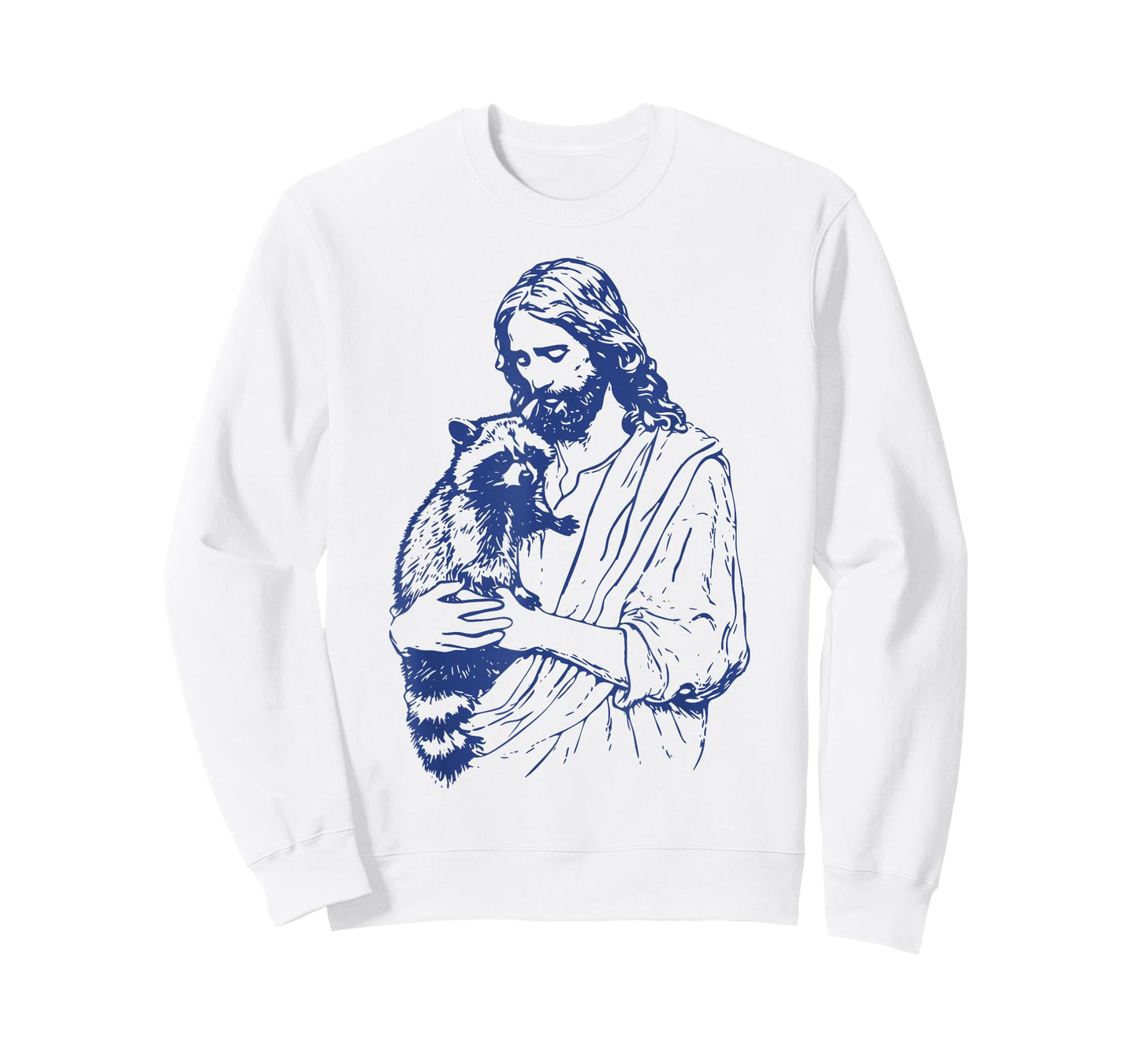 Racoon Lover Trash Panda Christian Jesus Holding A Raccoon T-Shirt