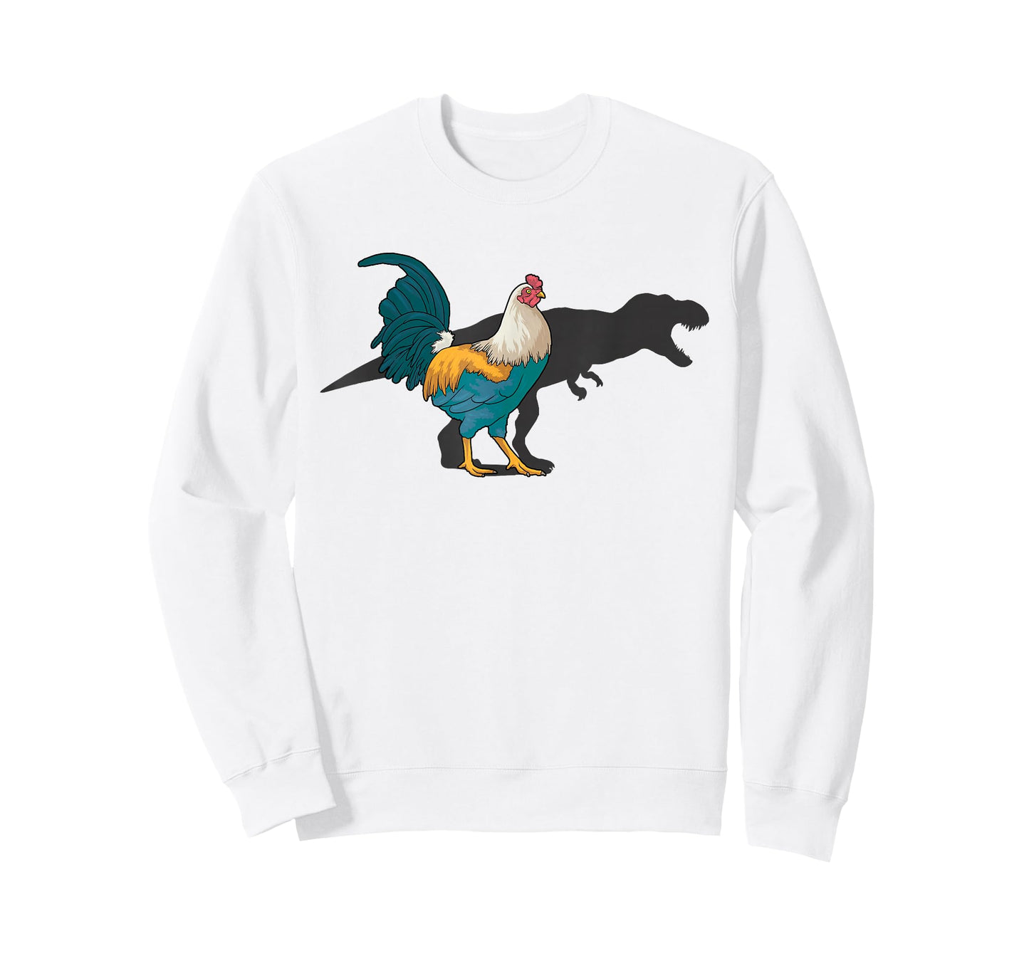 Chicken Dinosaur Shadow T Rex Hen Lover Cute Chicken Farmer T-Shirt