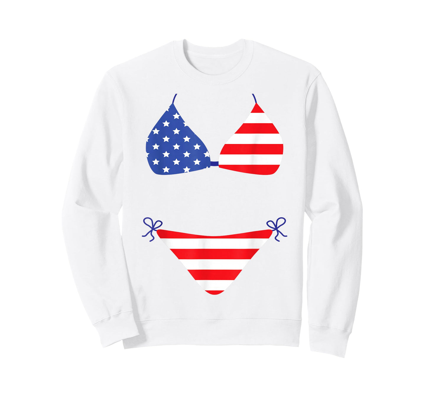 Bikini Funny Cover Up Swimsuit 4th of July American Flag Gag T-Shirt