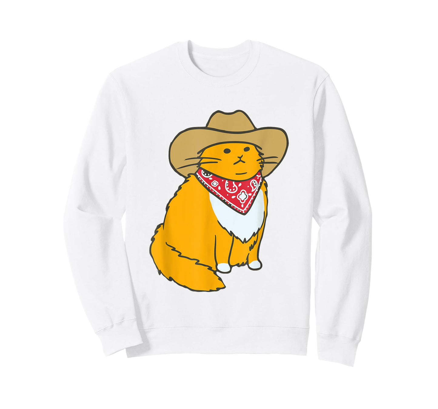 Cowboy Cat Meme Western Country Funny Chubby Kitten T-Shirt